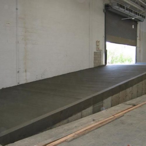 loading dock ramp in industrial building